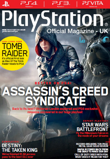 دانلود مجله زیبای ۲۰۱۵ Playstation Official Magazine UK – October