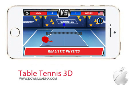 دانلود بازی زیبای تنیس روی میز Table Tennis 3D v2.0 مخصوص آیفون و آیپد
